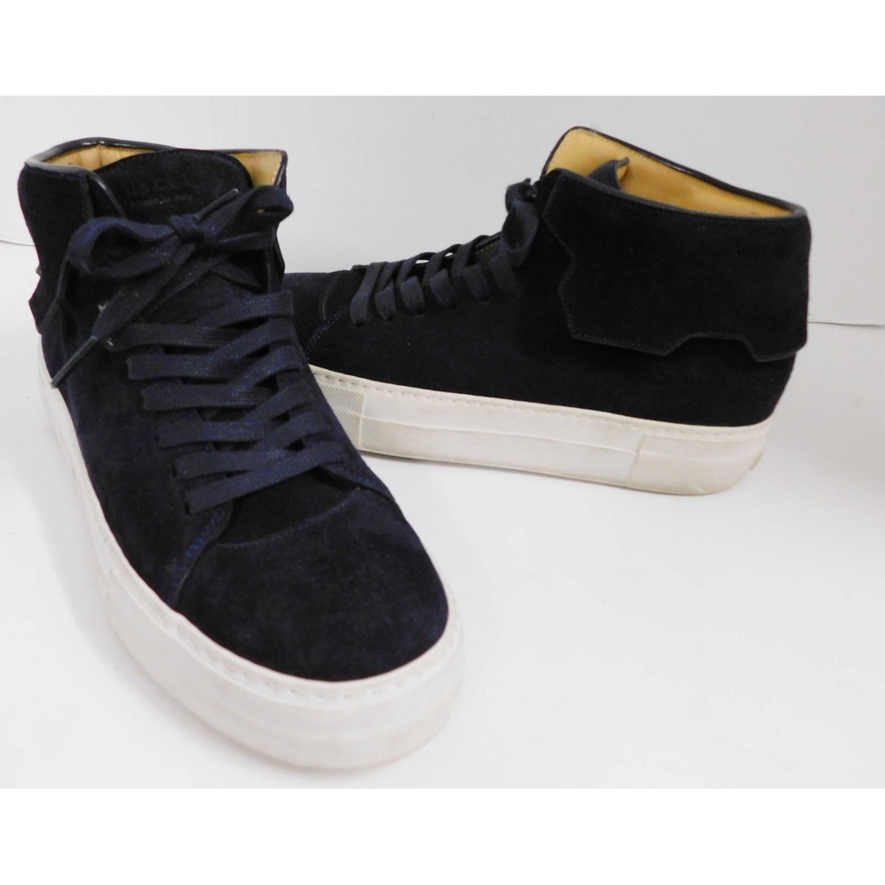 Buscemi Womens Blue Marino Suede Sneakers Shoes‎ eu 38